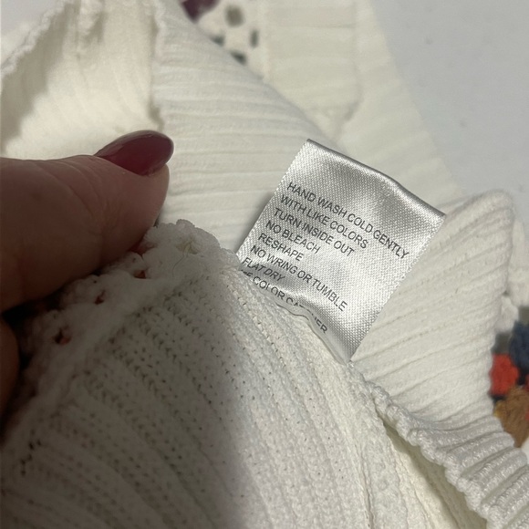 September Granny Square Knit Sweater Vest Crochet Retro XL Sleeveless Academia - Picture 6 of 6